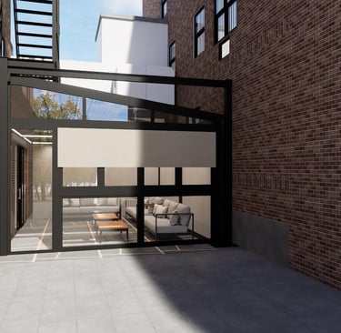 retractable vinyl pergola