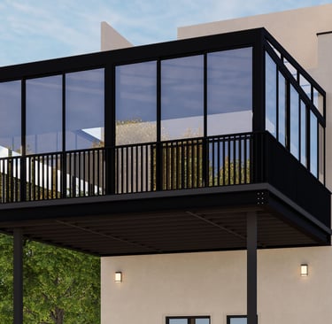 glass pergola