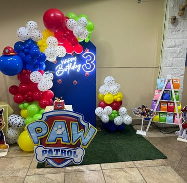 Guirnalda de globos cumpleaños niños