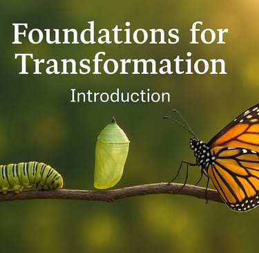 A soft-lit wooden desk with an open Bible, notebook, and pen, suggesting firm foundations for a life