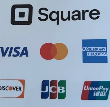 Visa Mastercard Discover and American Express 