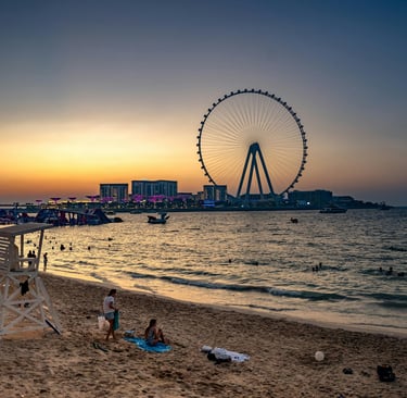 jbr beach: dubai itinerary