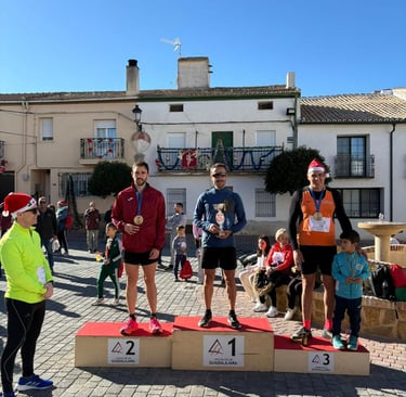 Podium masculino II legua navidela Driebes