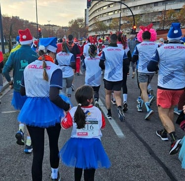 a group of people in costumes and costumes for a race