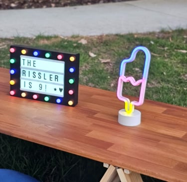 teepee picnic table rissler theme with balloon garland