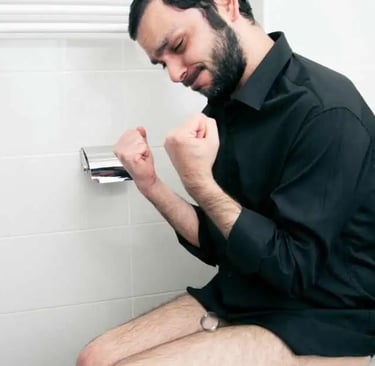 शौच करते समय धात गिरना