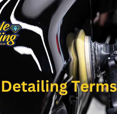 Car waxing using detailing terms