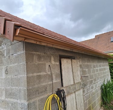 pose de gouttière alu