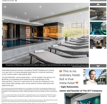 CLAD News about Ese SPA Hotel