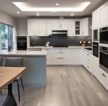a modern kitchen