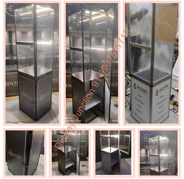 Folding type slim design tower for Jewelry necklace displays 