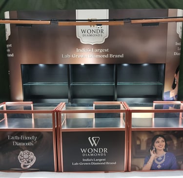 Portable 6 Shelves Magnetic Backdrop with 3 counter and Top Track light & Camera