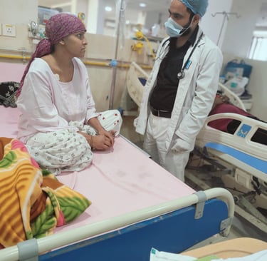 Physiotherapist helping patient in Patna