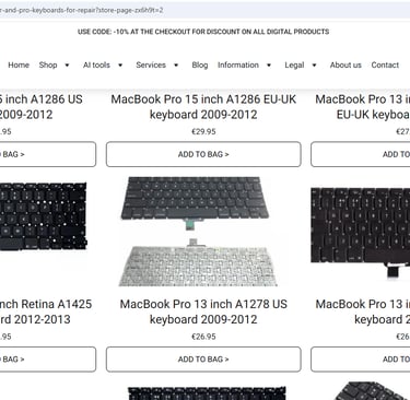 Webshop MacParts