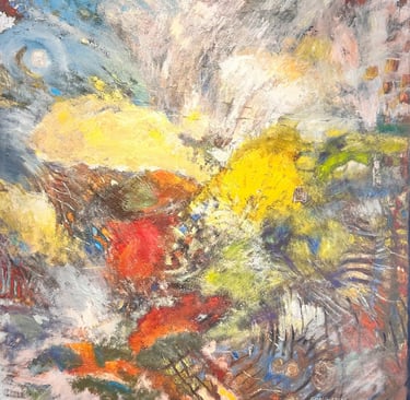 original multi-color abstract painting