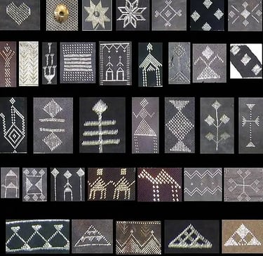 Assuit Tulle-bi-telli  Tally embroidery symbols