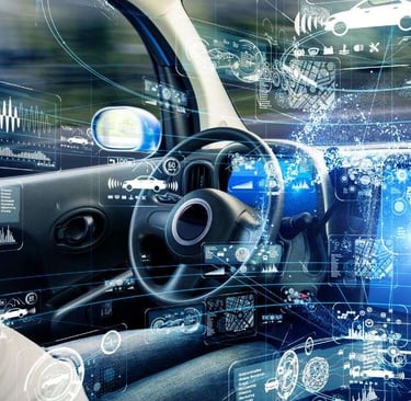 autonome voiture intérieur