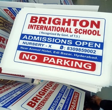 No Parking Boards Printing