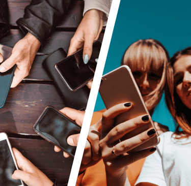 People on social media (Social SEO featured image)