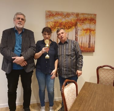 1. Tanja Hurma-Schäfer, 2. Frank Fuhrmann, 3. Uwe Kryniecki