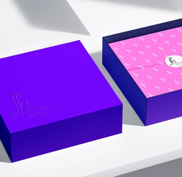 mockup of a branded box