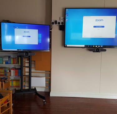 Multi screen video conferencing and training solution