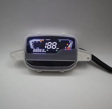 a digital clock with a clock on it