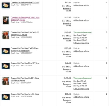 ebay listing encore elements