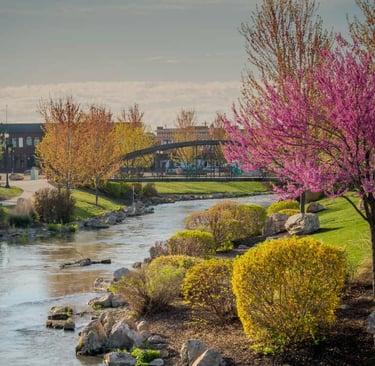 Indian Creek through downtown Caldwell, ID