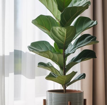 a planter with a planter in a window