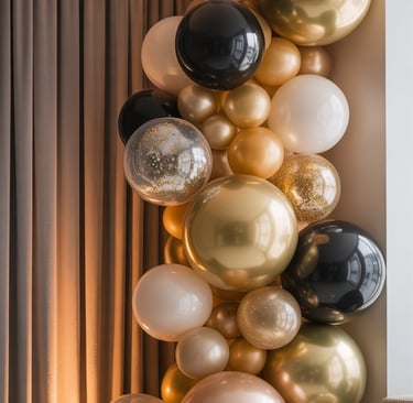 a balloon - filled with balloons and balloons