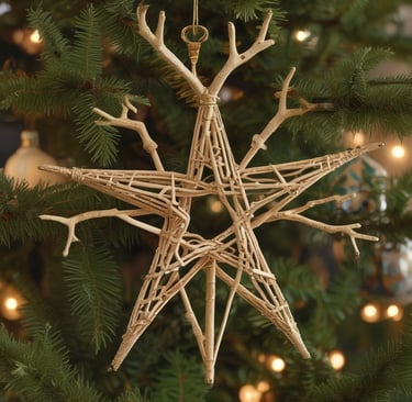 a christmas star christmas tree ornament