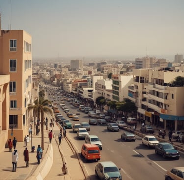 A group of people standing around a table filled with tomatoes