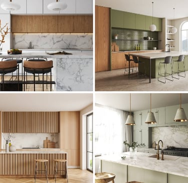 Before & After Sleek Modern Kitchen and Bathroom Design Online