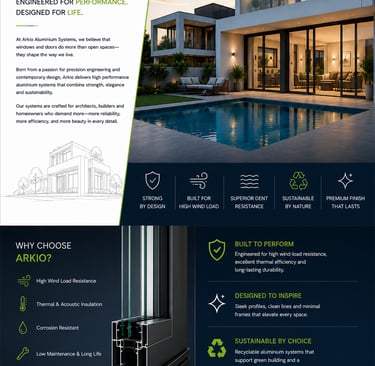 3 track aluminium windows