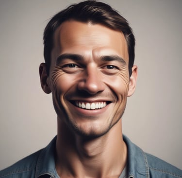 A friendly dentist consulting with a patient in a bright office.