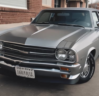 A close-up of a person's hand is polishing a bright green car using a green cloth. Another hand holds a bottle of car cleaning spray. The focus is on the action of cleaning the car's exterior surface near the headlight.