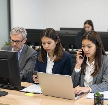 photo of white staircase