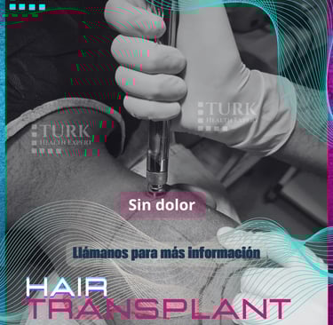 Greffe de cheveux sans douleurs