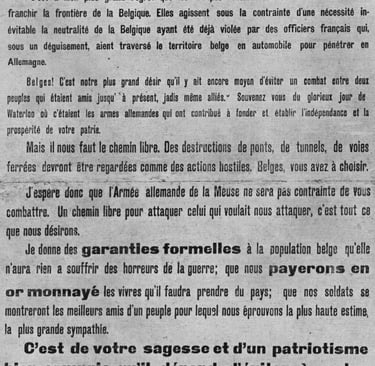 Proclamation placardée par les Allemands.