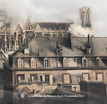 Reims bombardé