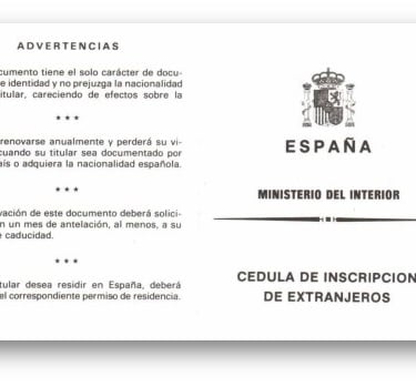Cédula de inscripción