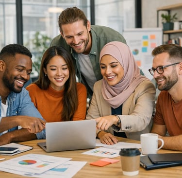 equipo multicultural