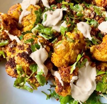 Golden Glow Cauliflower Bites