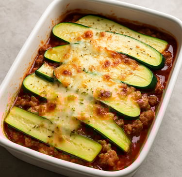 Zucchini & Turkey Bolognese Bake