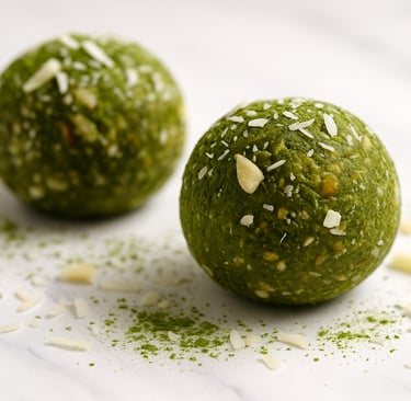 matcha almond energy balls