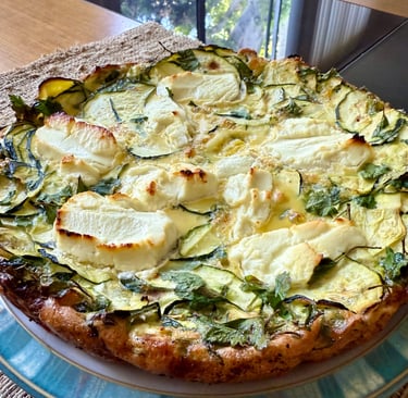 Goat Cheese & Zucchini Pie