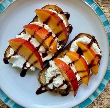 Peach & Ricotta Toast