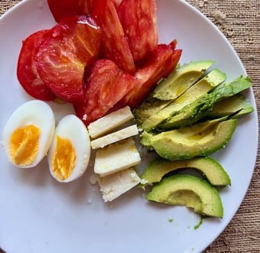 Heirloom Tomato, Avocado & Cotija Breakfast Plate