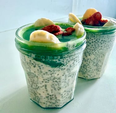 Matcha Oat & Chia Breakfast Jar
